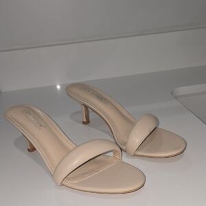 Cape Robbin Cream Heeled Sandals